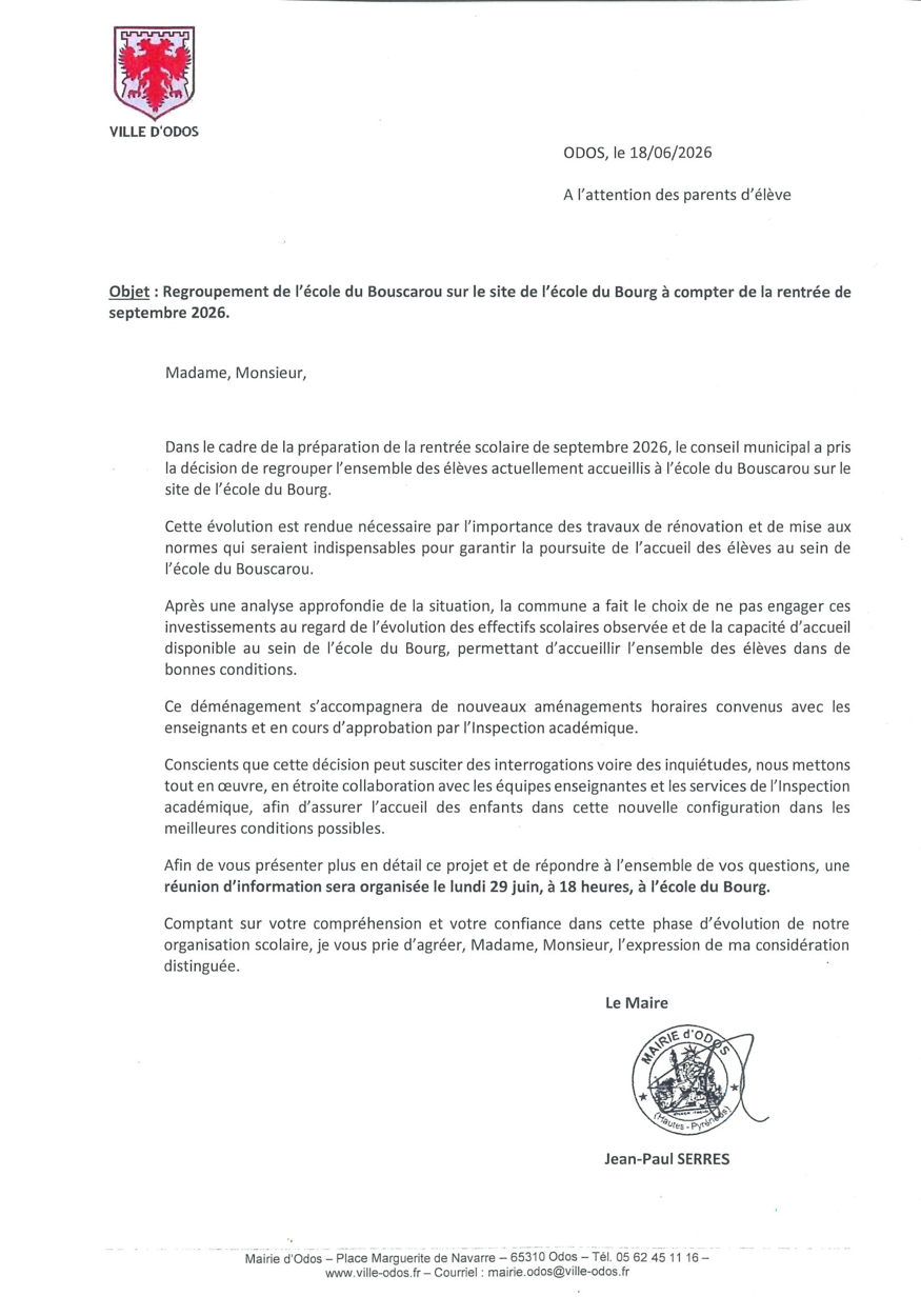 Réunion-école